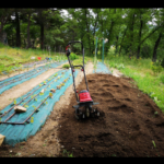 Motoazada Einhell GC-RT 1440 en la tierra